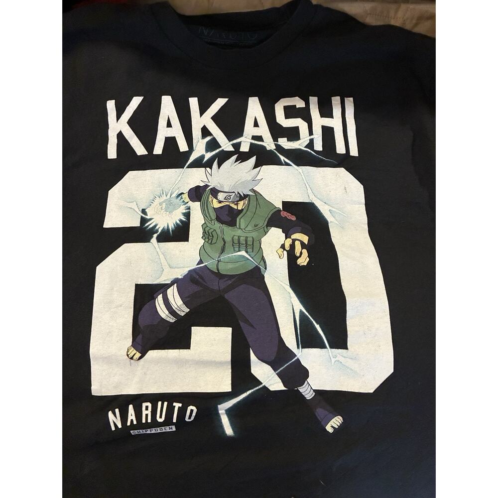 Vintage Graphic Anime T-Shirt, Naruto Kakashi Size L HOM5881